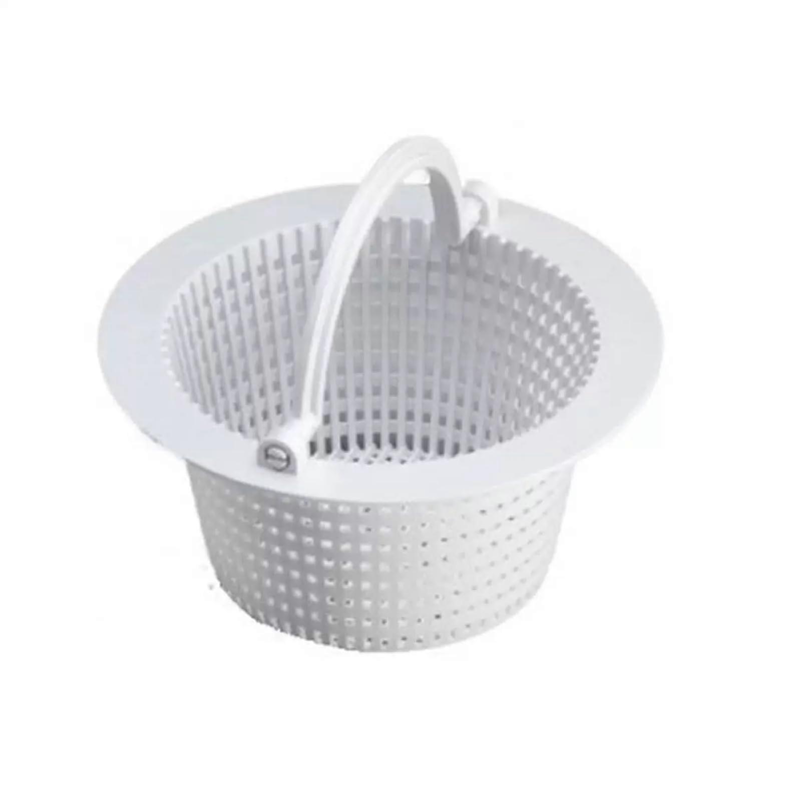 Pool Skimmer Basket 16 cm Replacement for Standard Skimmer, Durable Filter Basket with Handle for Easy Leaf Removal