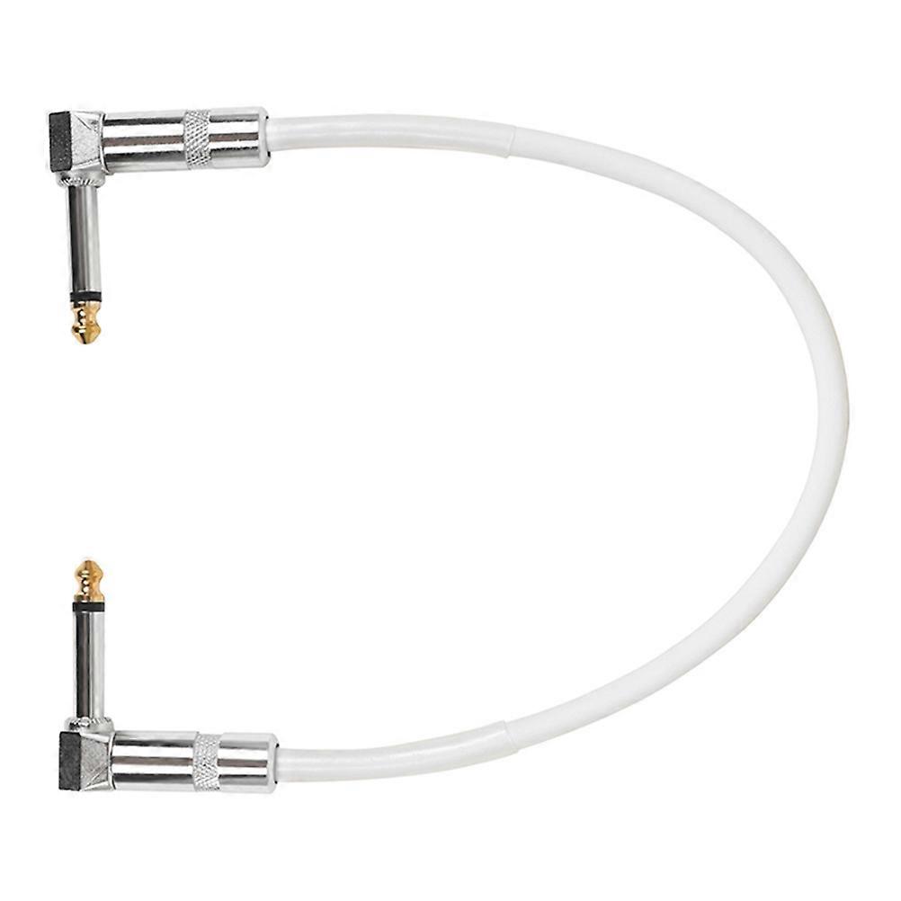 Guitar Patch Cable 6.35 White PVC Low Noise Durable Build Versatile Fit Cable