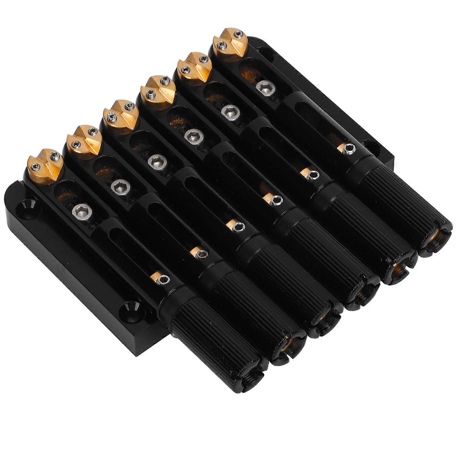Headless Guitar Bridge 6 String Copper Instrument Accessory for Electric Guitars 