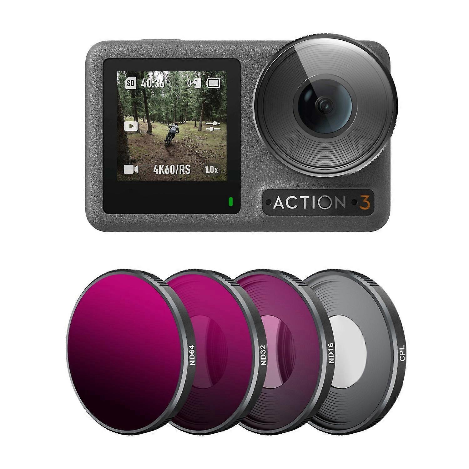 4 in 1 ND16/32/64/CPL Lens Filter For DJI Action 3