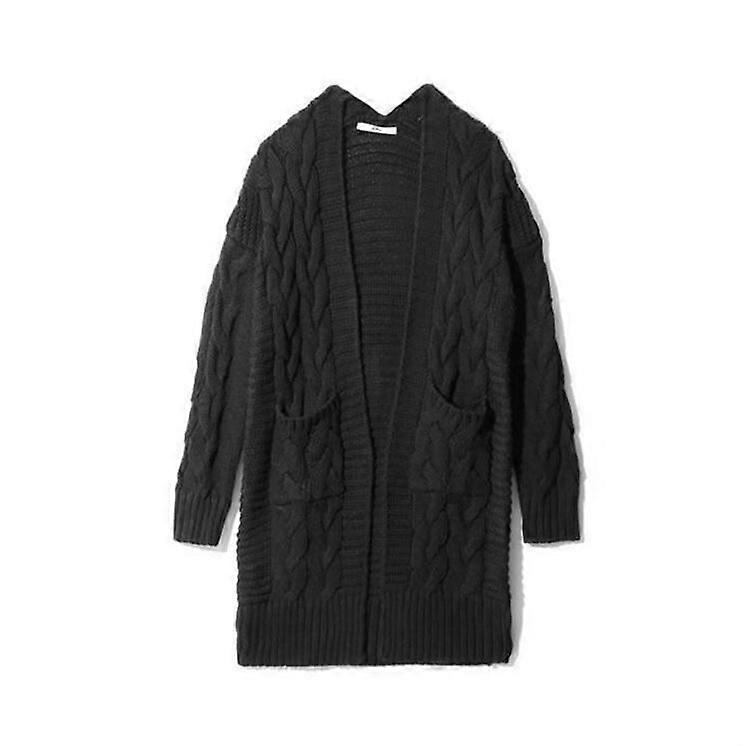 Women's Same Style Solid Color Twisted String Sweater Cardigan Fashion Style Sweater Coat