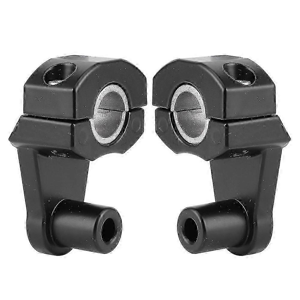 Motorcycle Handlebar Risers 22mm 28mm Universal Mounting Clamps Durable Aluminium Alloy Set of 2 Black Easy Installatio 2025