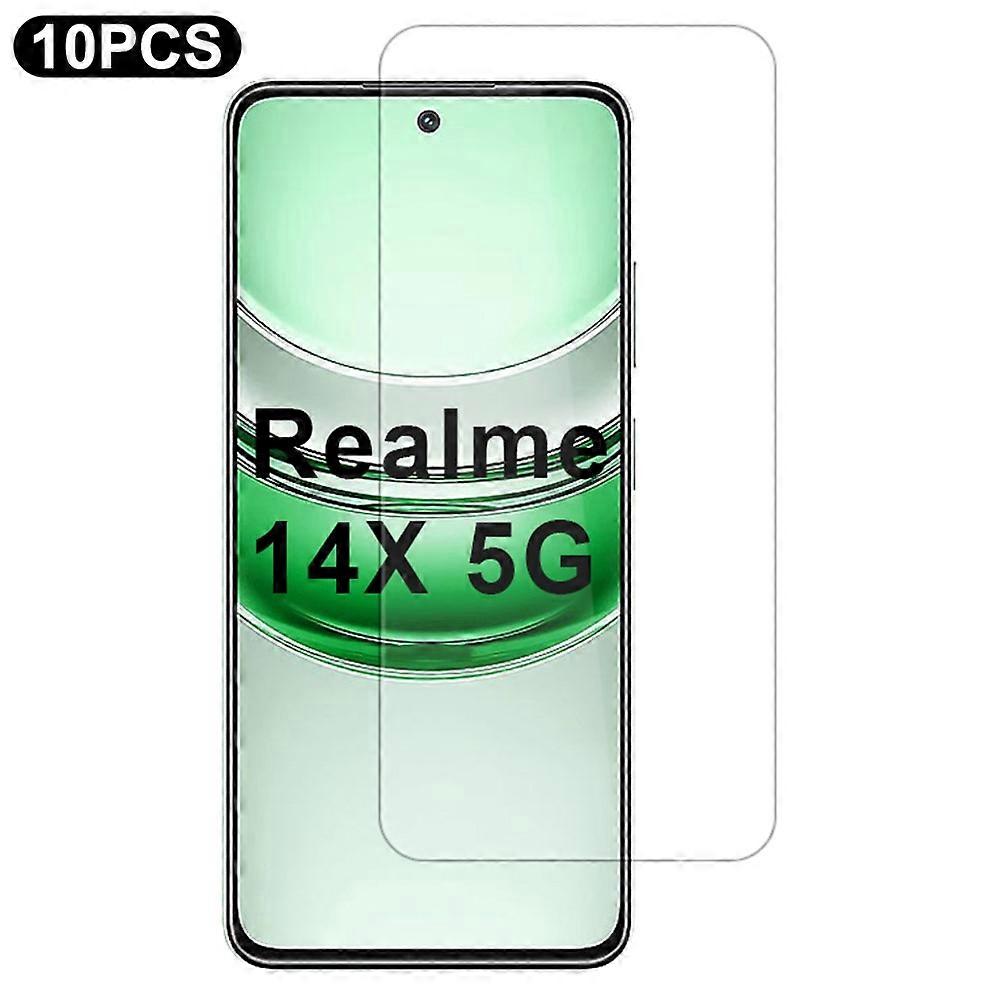 10Pcs / Pack Compatible For Realme 14x 5G Screen Protector High Transparency Protective Film
