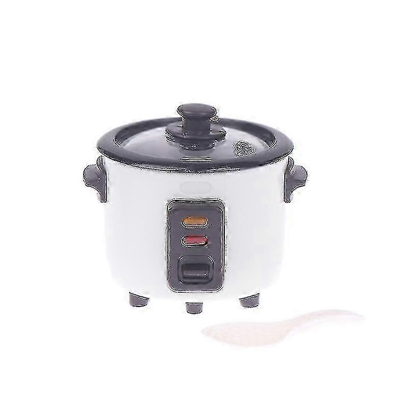 1:12 Dollhouse Mini Rice Cooker W/ Rice Spoon Kitchen Kitchenware Cooking Model