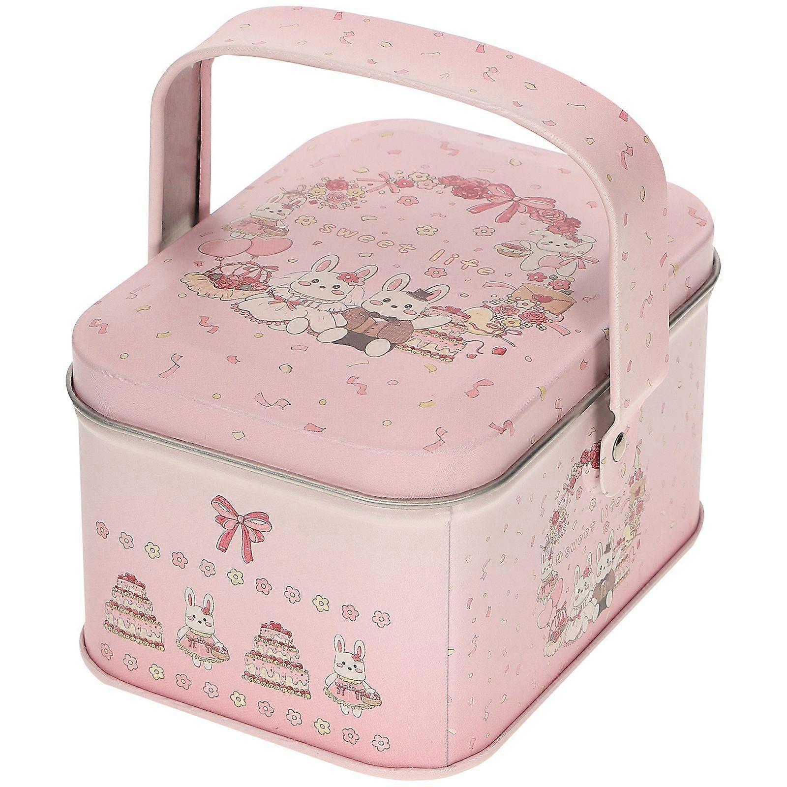 Decorative Storage Box Empty Metal Box Tinplate Container Candy Storage Container