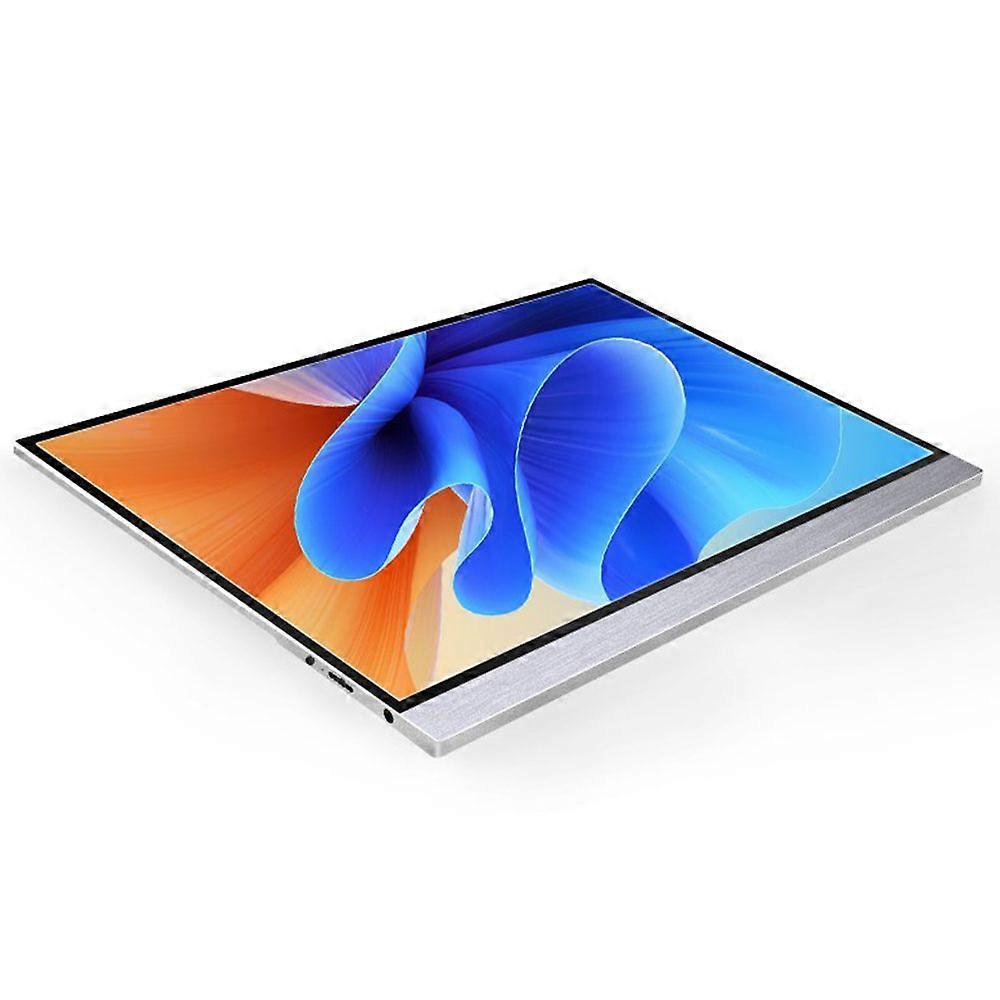12.5 inch Portable Monitor IPS Screen 2560*1440 Resolution 178 Viewing Angle 60Hz Refresh Rate Wide Compatibility Silver US Plug