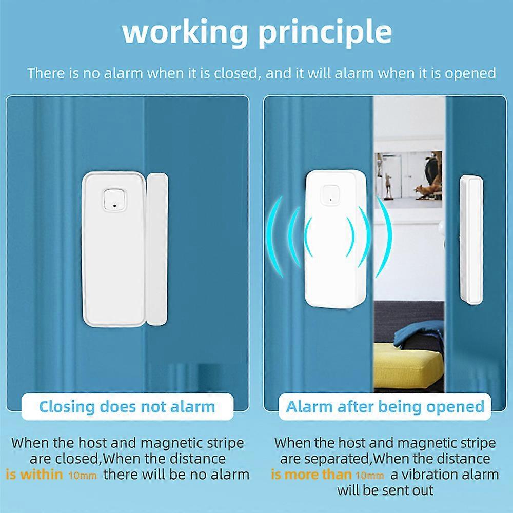 Smart Door Sensor Tuya APP Control Door Open / Closed Detector Magnetic Switch Window Sensor Smart Home Security Alarm