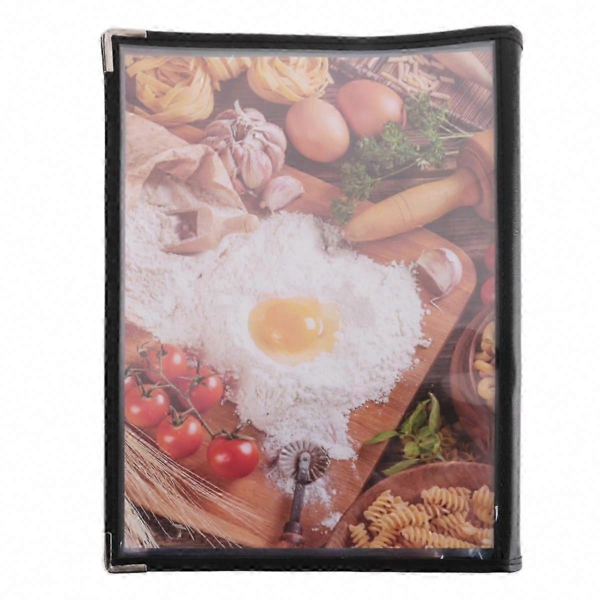 A4 Transparent Menu Covers for Restaurants Cafe Bar 8 Pages 16 View Book Style