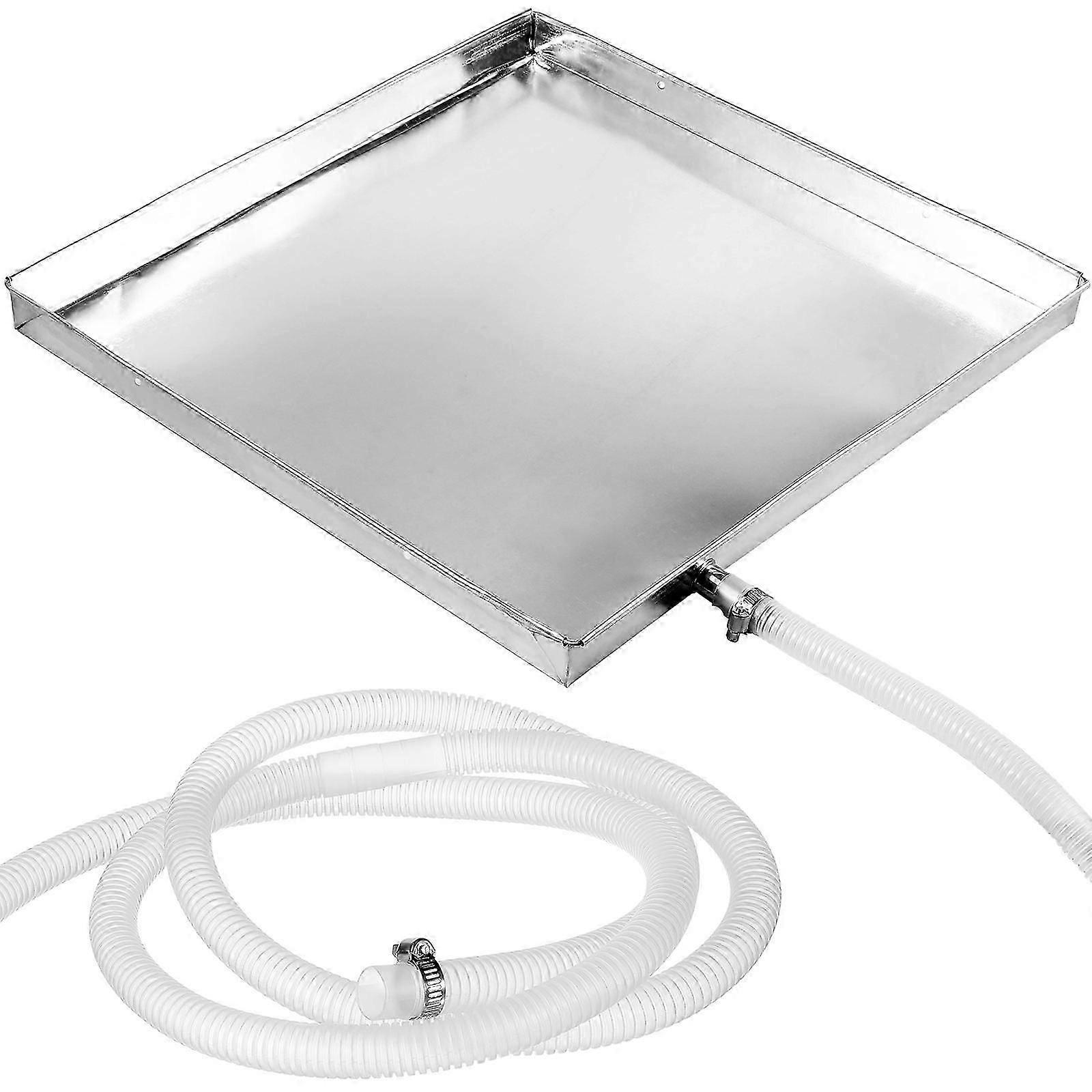 Τηγάνι σταλαγματιών με το δίσκο στάγδην μονάδων εναλλασσόμενου ρεύματος σωλήνων αποστράγγισης για την υπαίθρια εγκατάσταση Ασημένιο 40.00x40.00x3.00cm Στεγανό 1 σετ