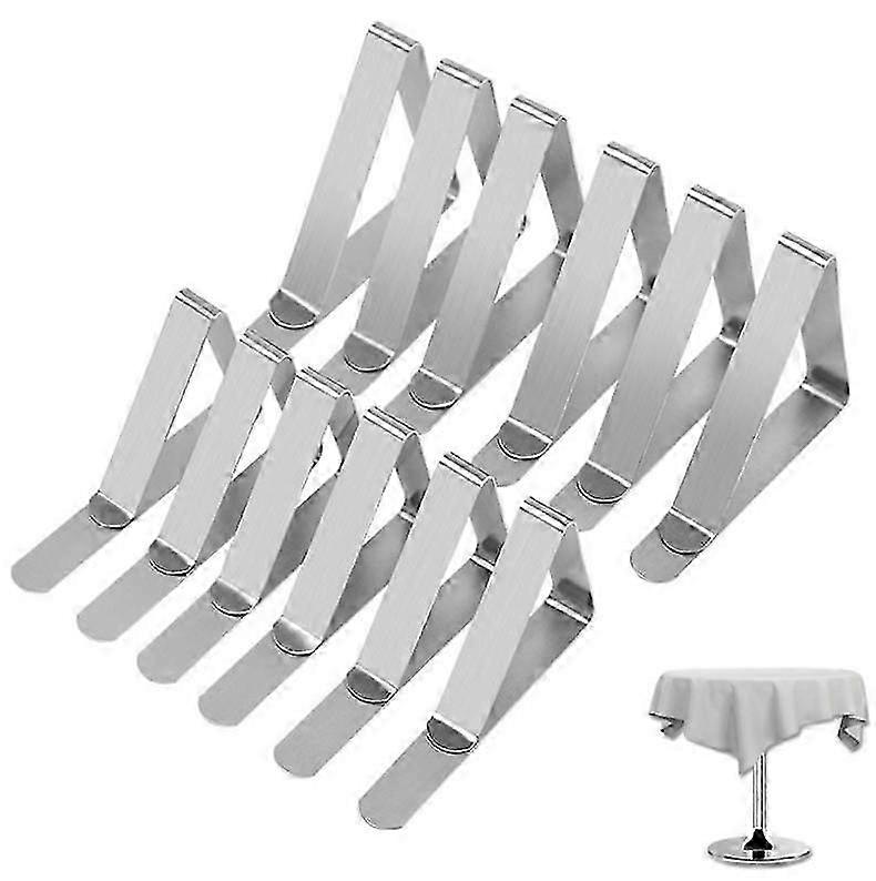 Tablecloth Clips 12 Packs Picnic Table Clips Stainless Steel Table ...