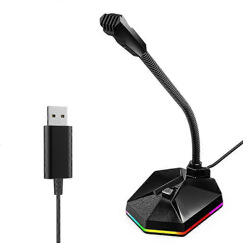 Live Recording Wired Microphone, Spec: USB Version (Black) USB Version (Black)