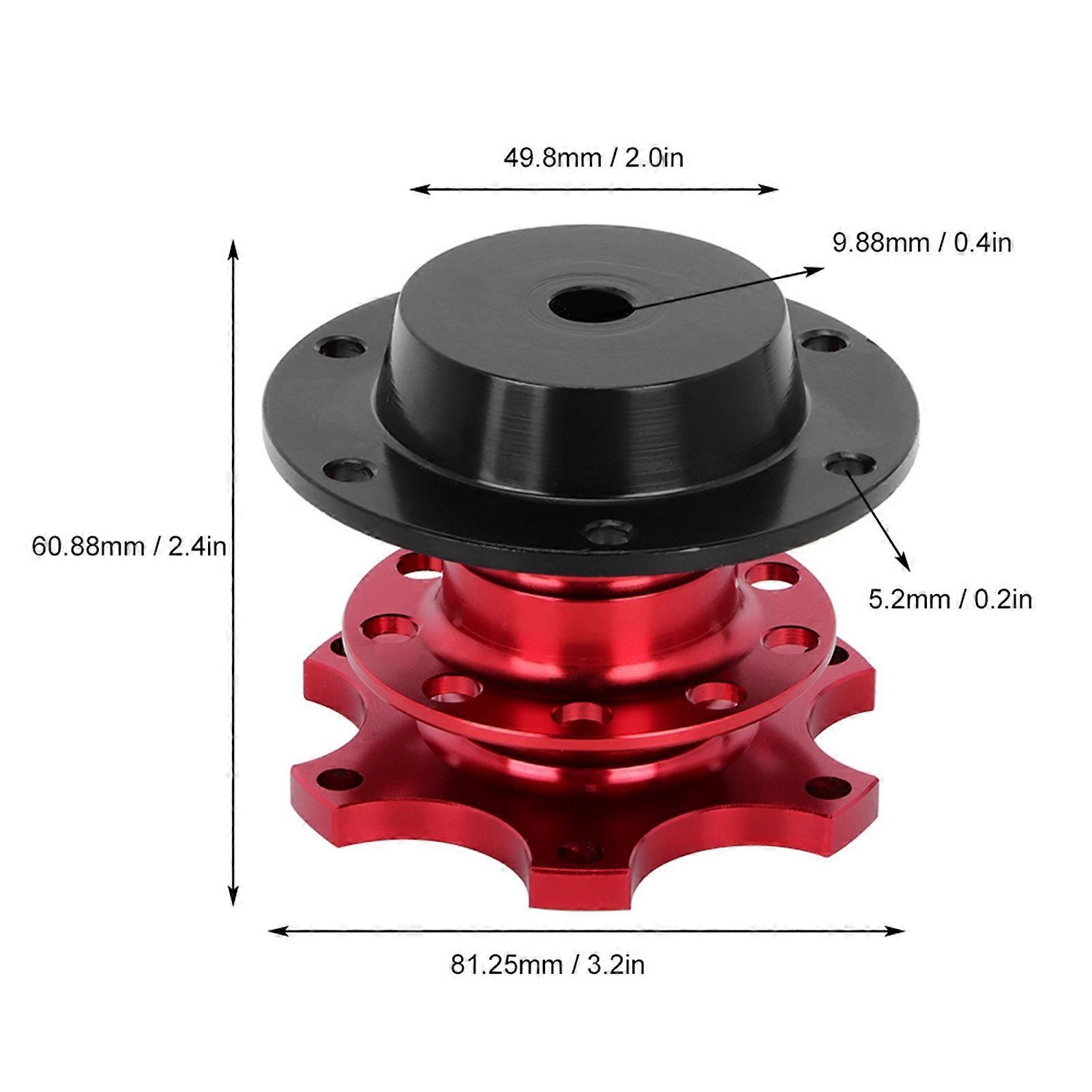 Universal 6 Hole Steering Wheel Quick Release Hub Adapter Kit 81.25mm
