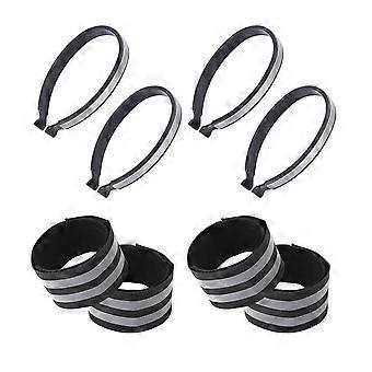 Reflecterende Broek Broek Clip Fietsen Enkel Veiligheidsband Reflector Fietsbroek Wrap Clip voor Mannen Vrouwen Enkels Veelkleurig