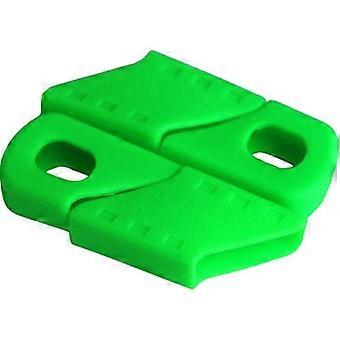 4pcs silicone vélo manivelle bras protecteur accessoires de vélo (vert)