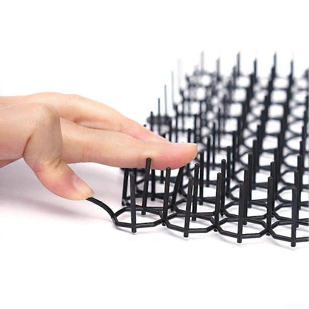 12PCS Garden Anticat Mat With Thorn Strips For Animal Digging Prevention, Garden Bed Protector, Bed and Path Coverage