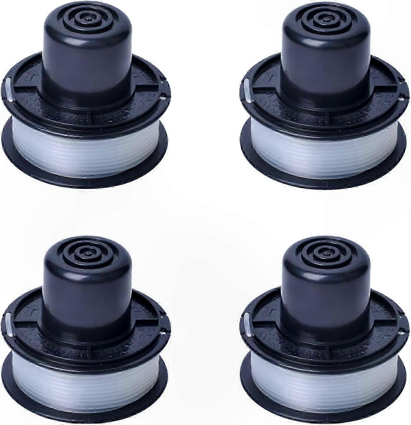 Grass Strimmer Spool and Line Compatible with Black+Decker Replace GL250, GL310, GL360 Spools String Trimmers Tool (Pack of 4)