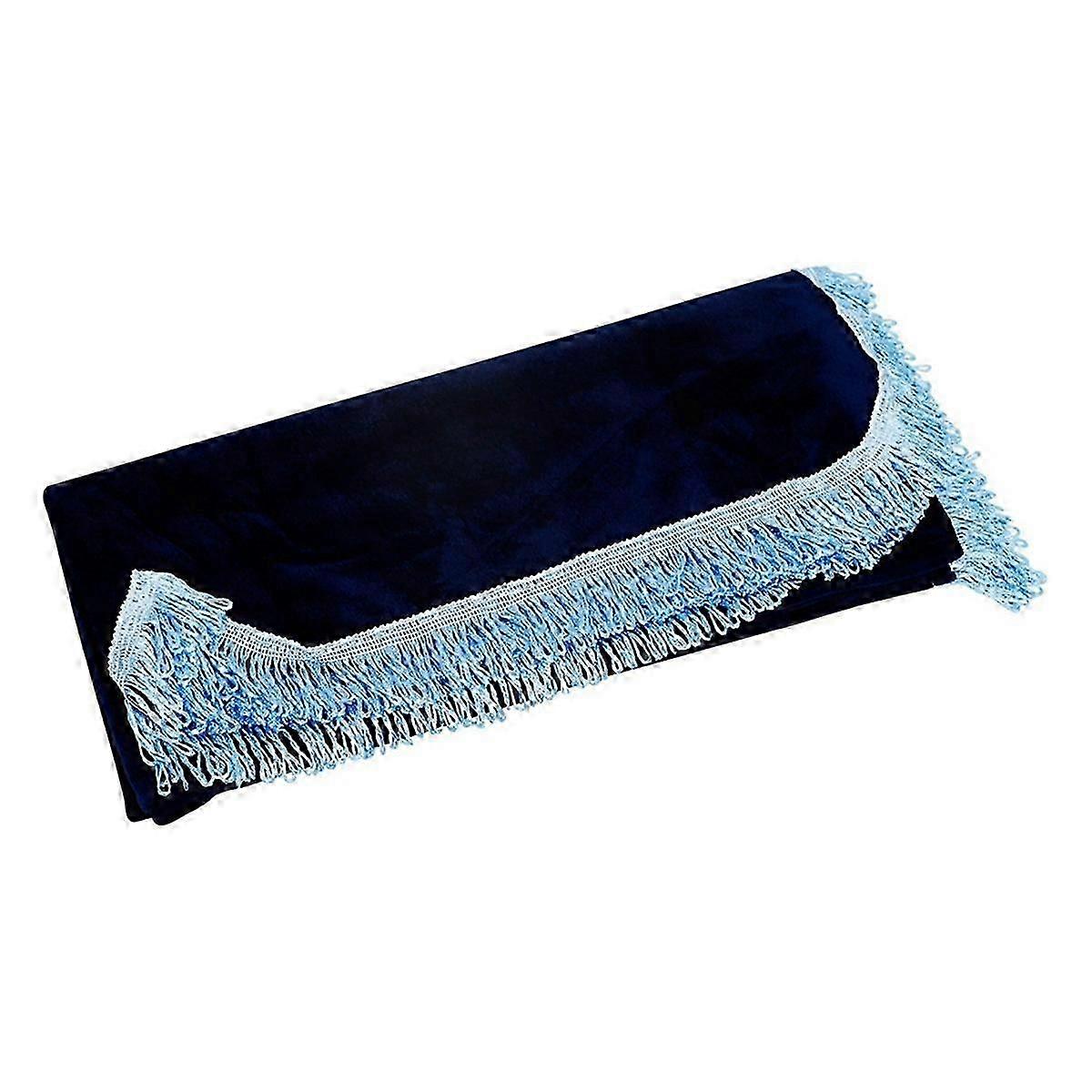 88-Key Piano Half Piano Cover Gold Velvet Dust Cover with Edge, Blue