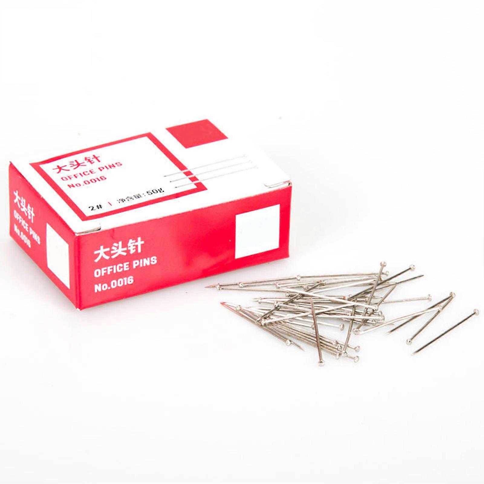 500Pcs Fine Straight Metal Pins Flat Head Durable Multi-Purpose