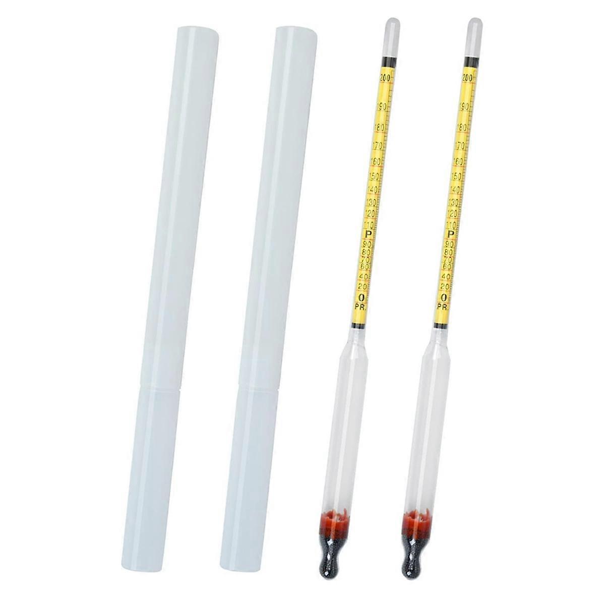Hydrometer Alcohol Meter, 0-200 Proof and Tralle Hydrometer,