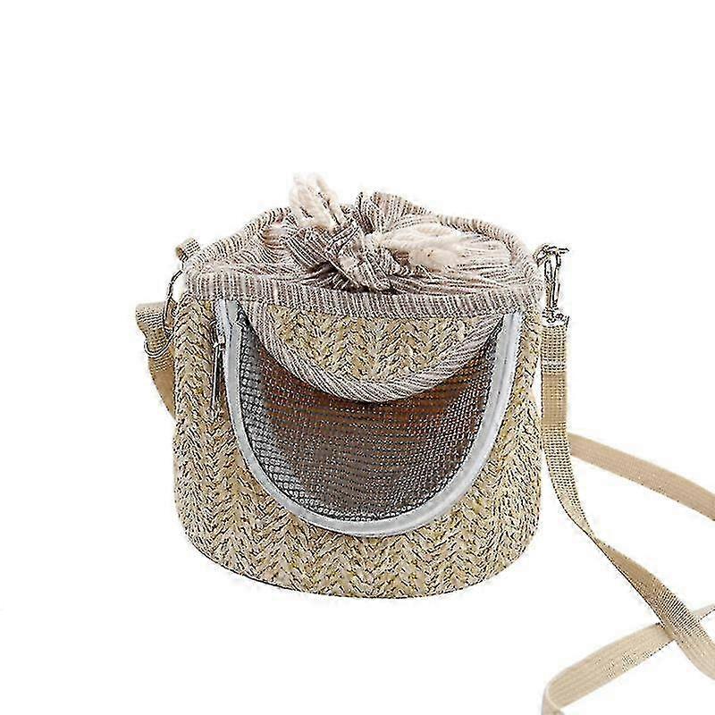 Portable Hamster Backpack Backpack Breathable Cool (1 Pcs, Green)