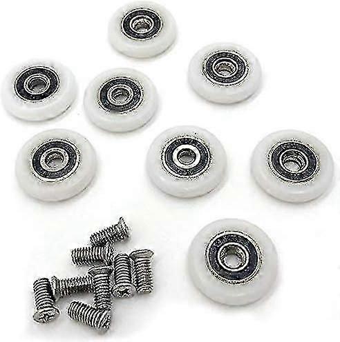 Shower door runner pulleys 8-pack for easy replacement and installation