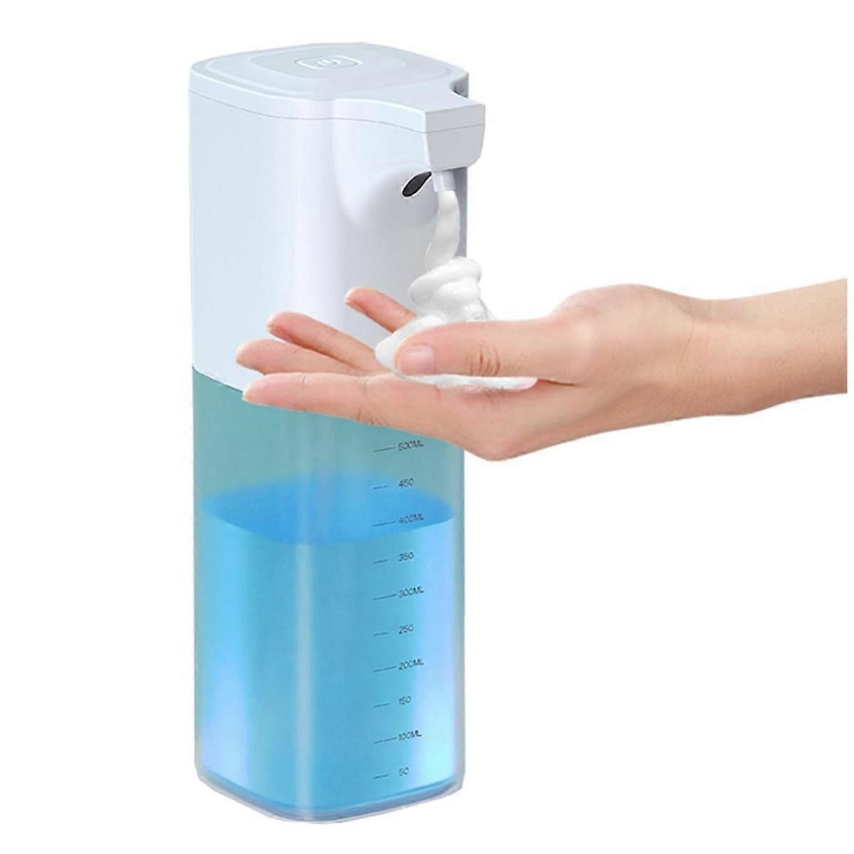 550ML Automatic Touchless Soap Dispenser, USB Rechargeable, Infrared Sensor, Hands-Free, Smart Foam
