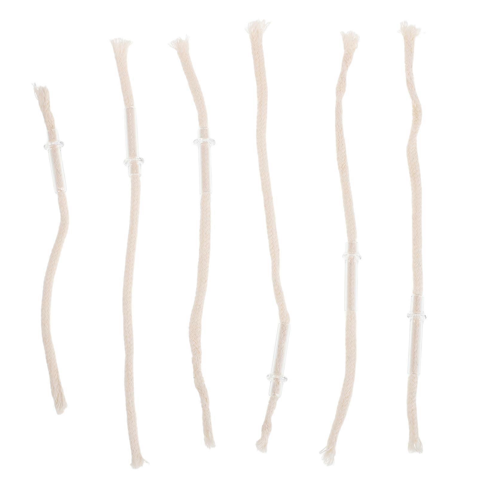 12Pcs Lamp Wicks For Oil Lamps With Glass Tube Holder Outdoor Lighting DIY Replacement 4.7X0.5X0.2in