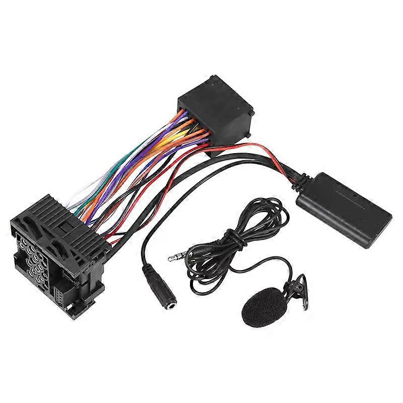 Bluetooth 5.0 Music Audio Adapter Microphone Suitable for  BMW E46 E64 E60 E66 E80 E81 E82 E90 3 Series 2002-2006 CD Audio Cable Adapter