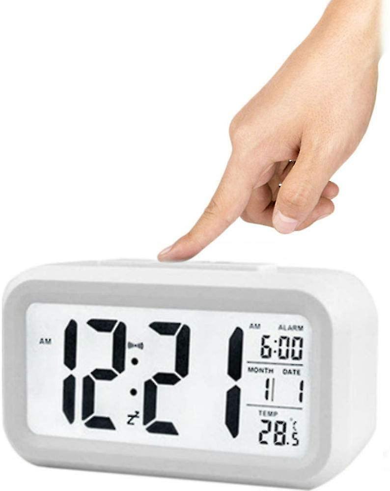 Digital Alarm Clock Large Hd Screen Intelligent Night Light Alarm Clock
