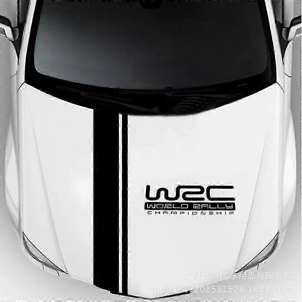 Hood WRC car sticker Y-101 hood personality pull flower sticker modified body stickerNo. 8 style red24cm*120cm