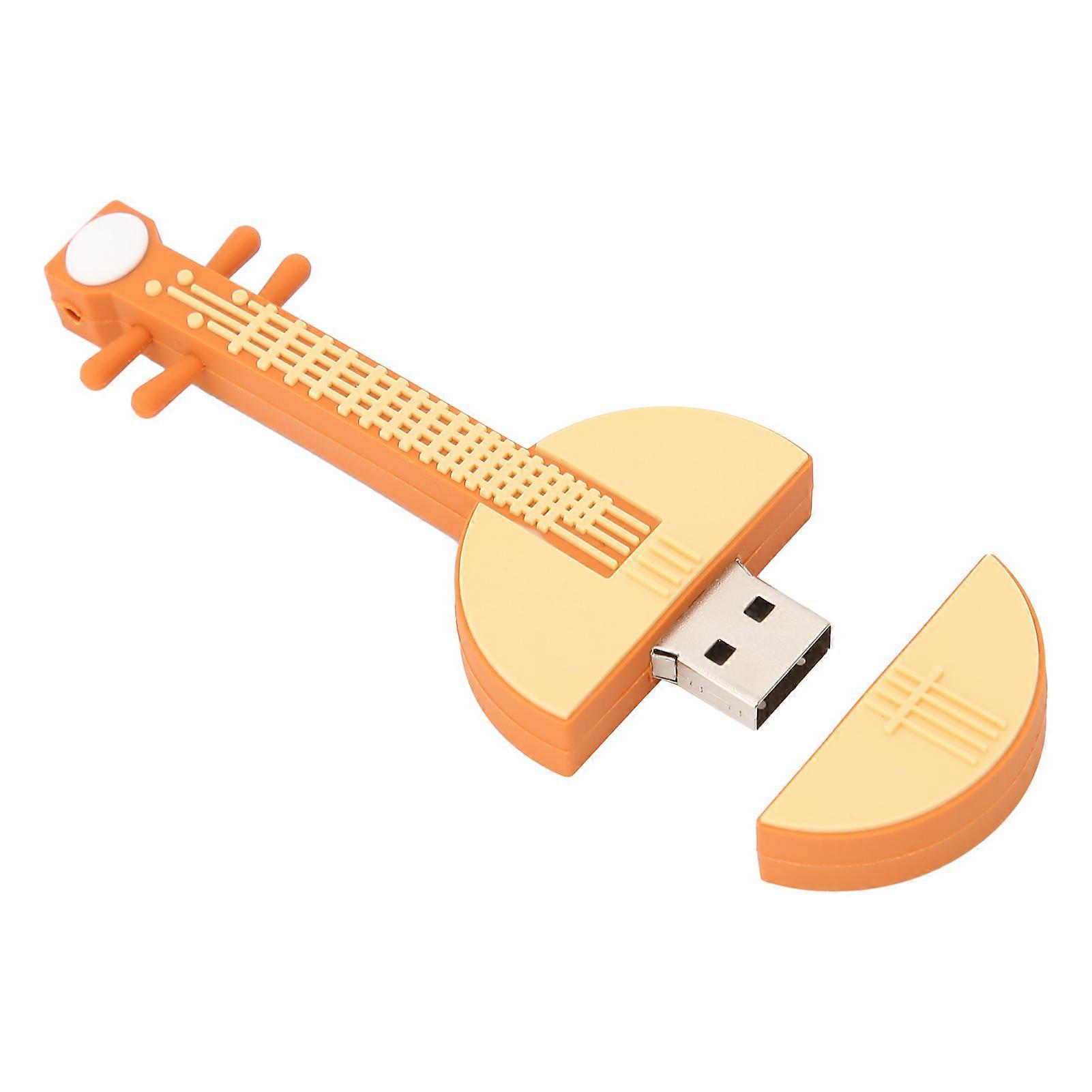 Lute Appearance 32GB USB Flash Drive Plastic Data Storage Stick
