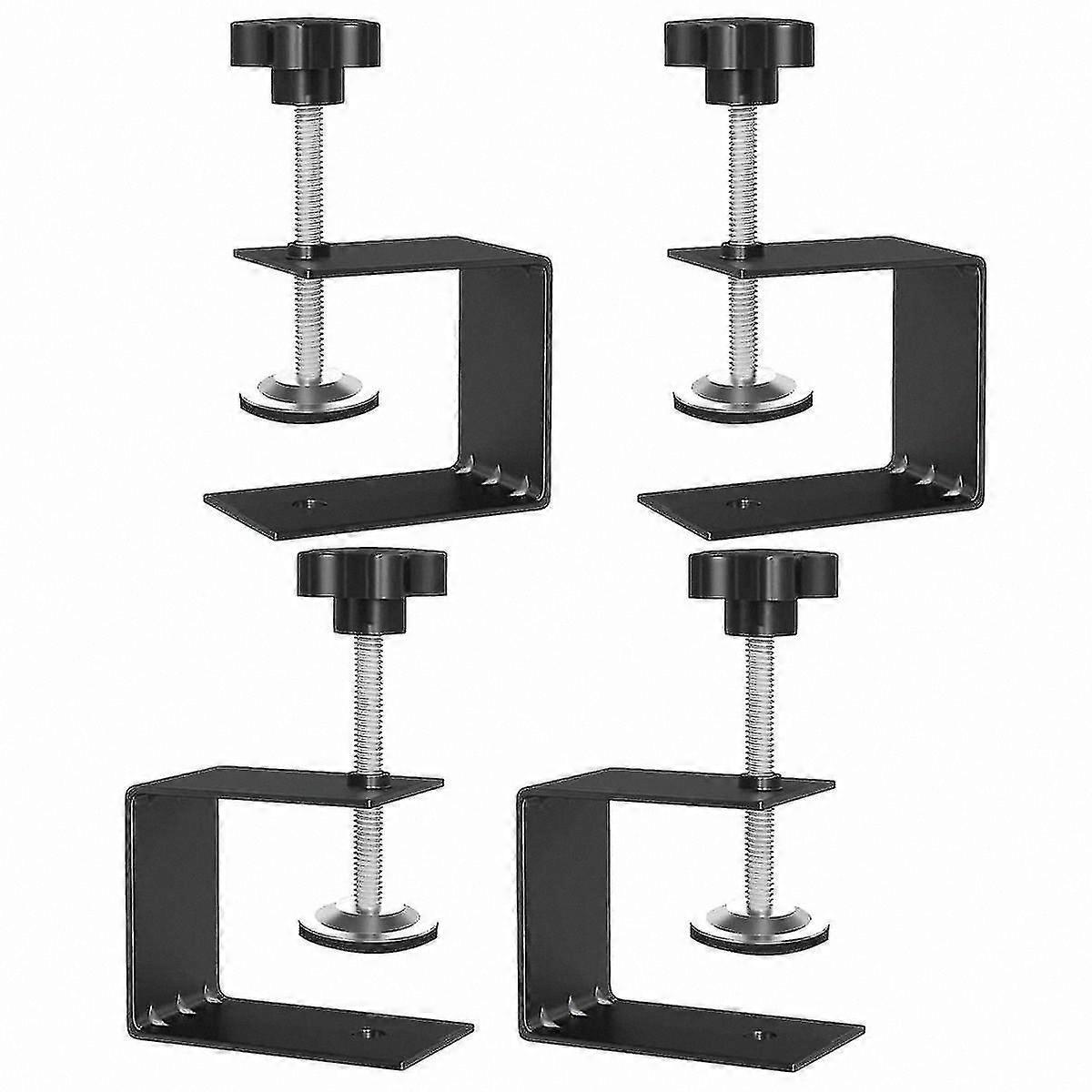 4-Pack Drawer Front Mounts, Cold Rolled Steel for Woodworking Projects