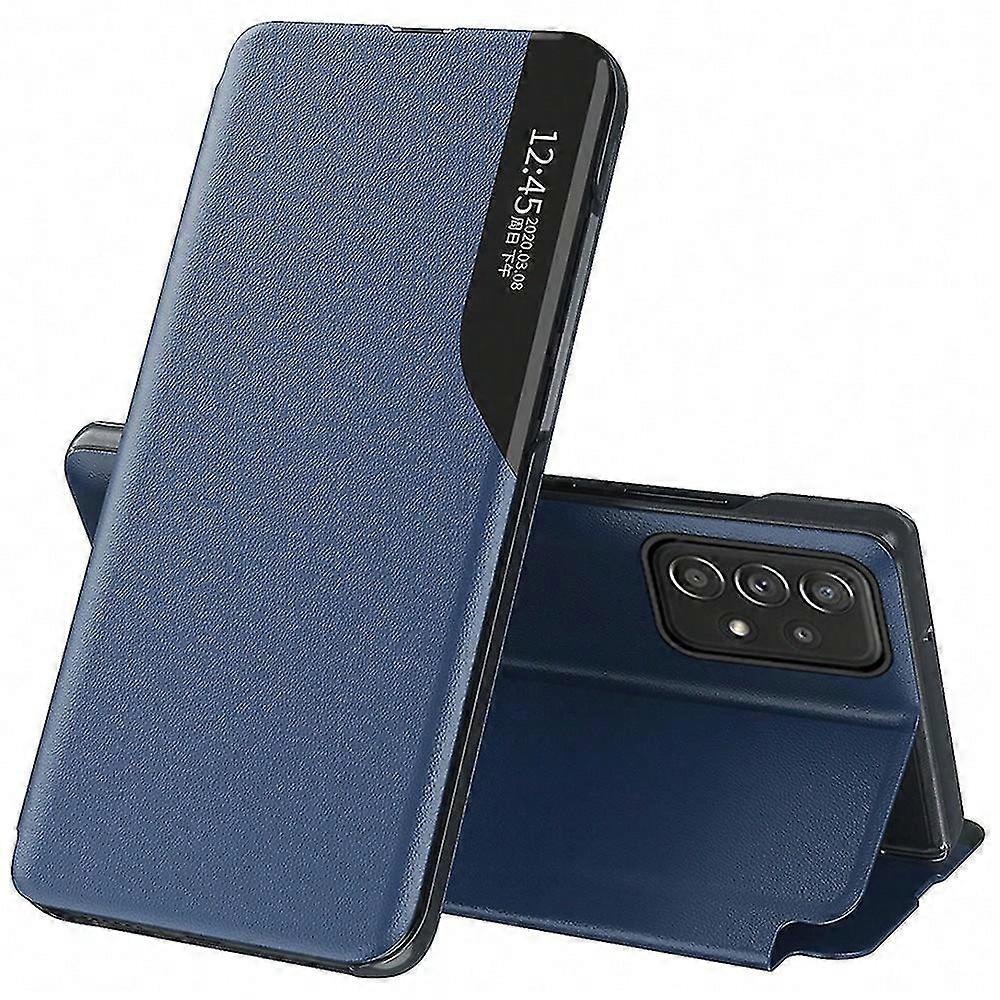 For Samsung Galaxy A53 5G View Window Anti-fall PU Leather Flip Folio Phone Cover