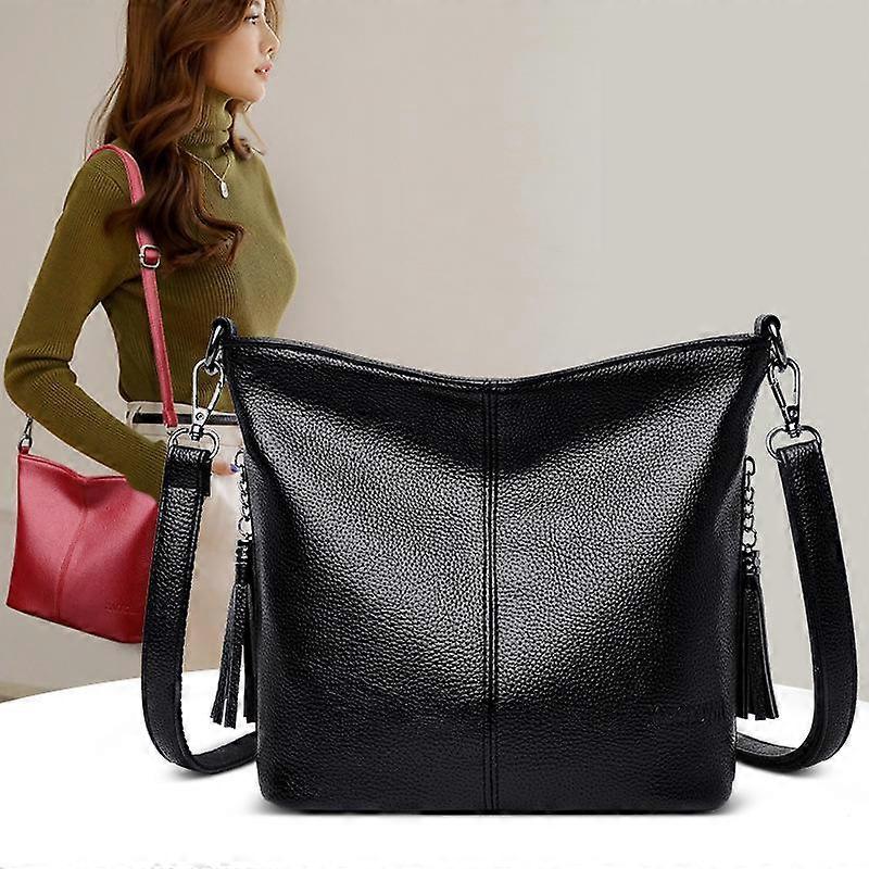 Women's One Shoulder Messenger Bag Soft Leather Small Square Bag