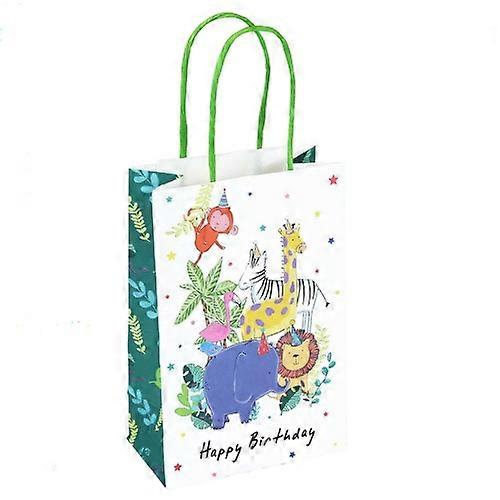 Eurowrap Jungle Animals Happy Birthday Party Bags (Pack of 6)