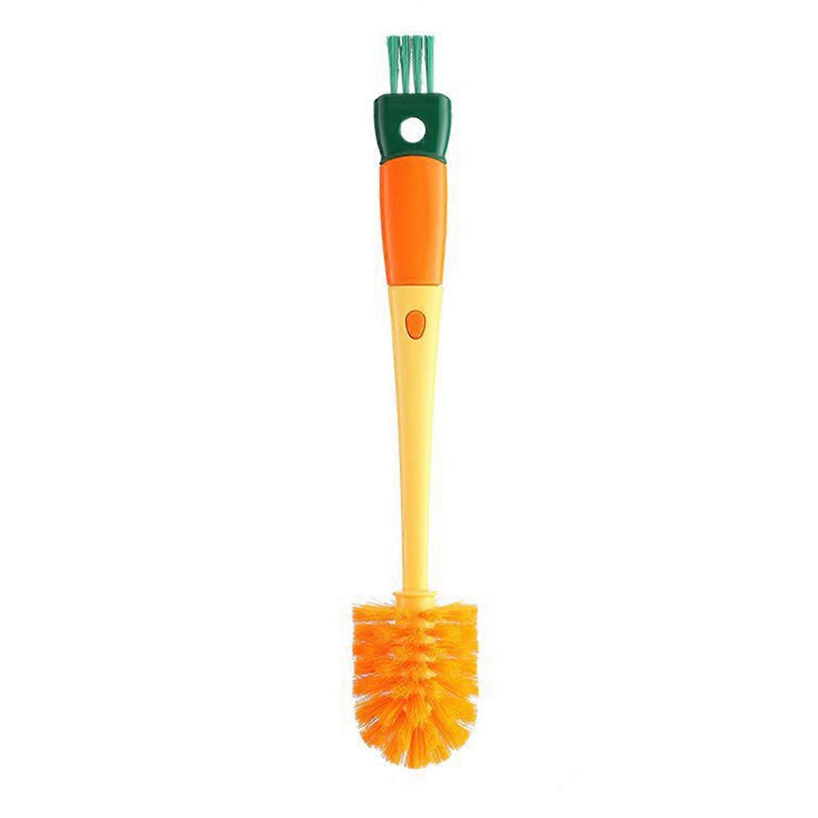 Cup Brush Carrot Bottle Cleaning Brush 4In1 MultiPurpose Water Bottle Cleaner For Bottles And Pots