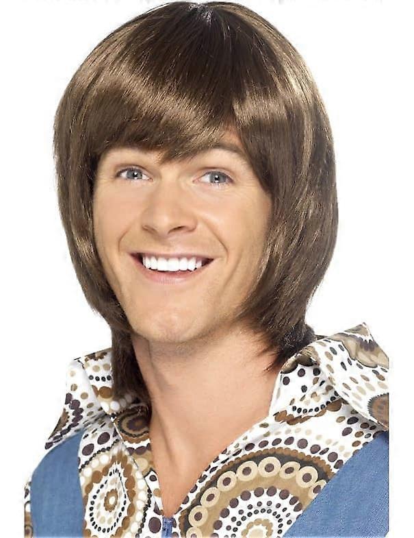 70s brown men's wig