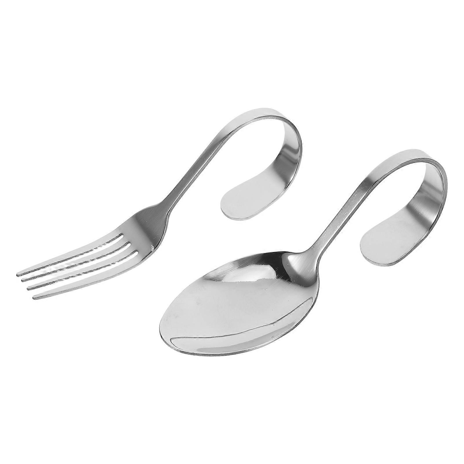 Spoons and Forks Set Stainless Steel for Kitchen Use 5Sets Sauce Spoon