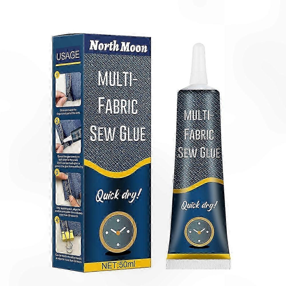 Waterproof Fabric Adhesive for Sewing - Heat-Resistant, Soft, and Durable White Craft Glue Solution