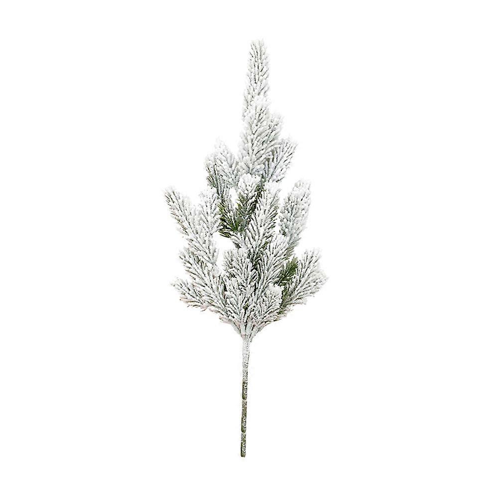 Artificial Cedar Branch for Decoration 1 Piece White Holiday Pine Branch