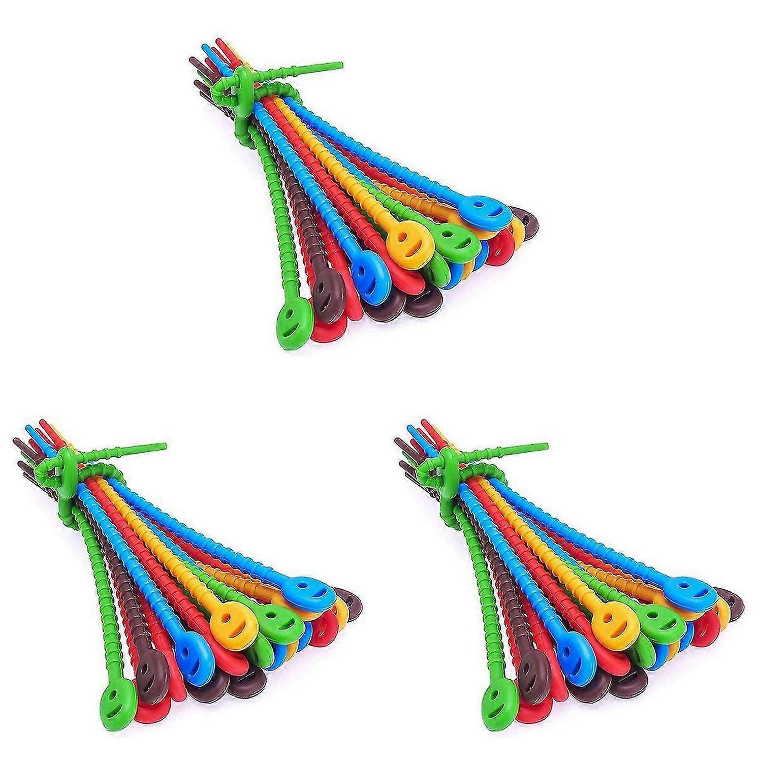 20 PCS Silicone Cable Ties, Zip Ties, Bag Seal Clips