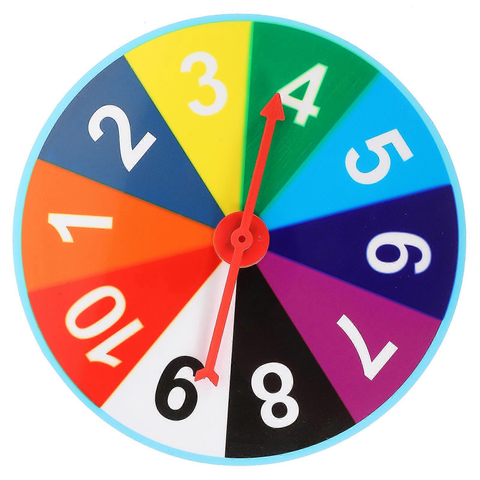 Prize Wheel Rotating Wheel for Prizes Party Game Prop Multi Color