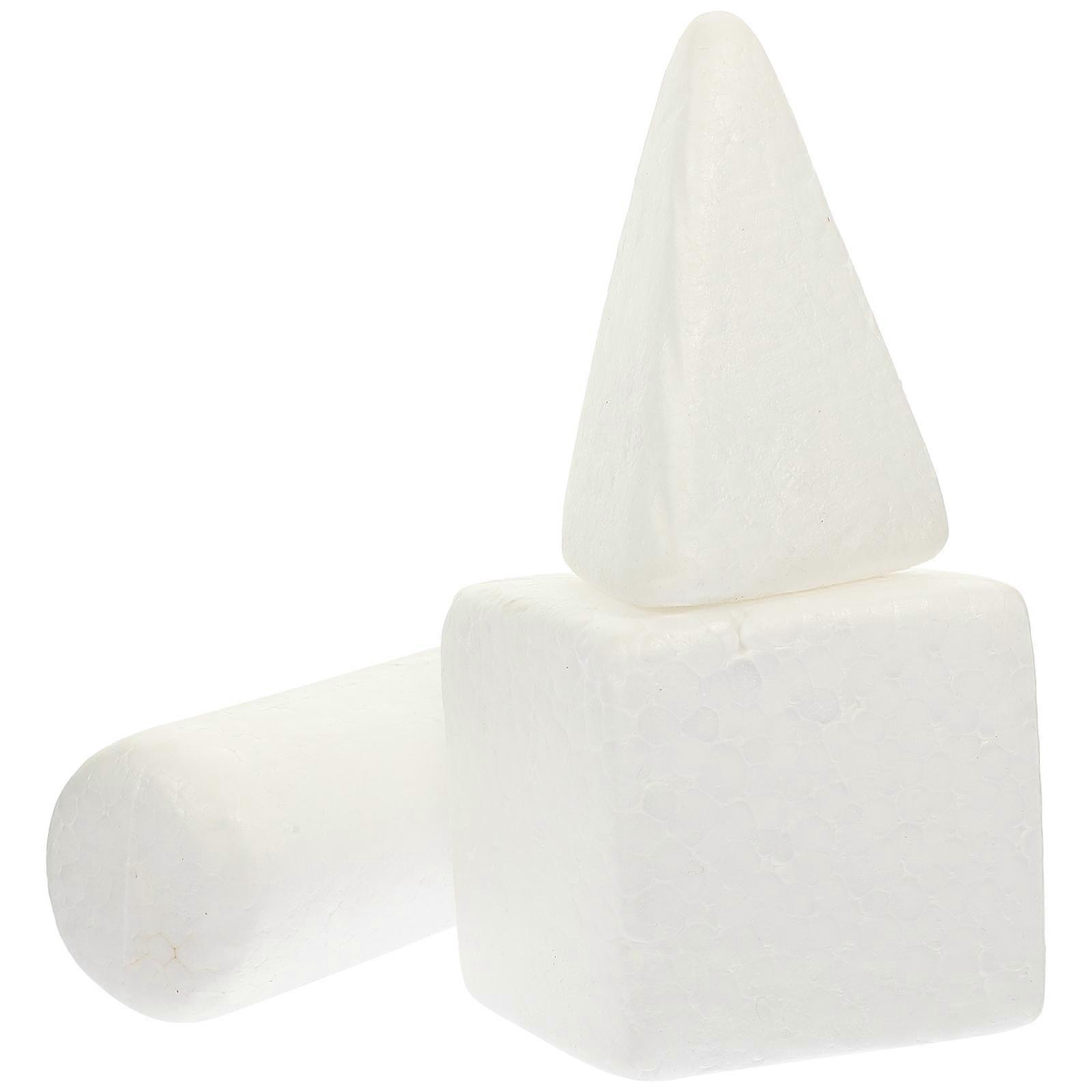 Kids Painting Model Foam Craft Foam Blank Foams Blocks for Painting 3Pcs