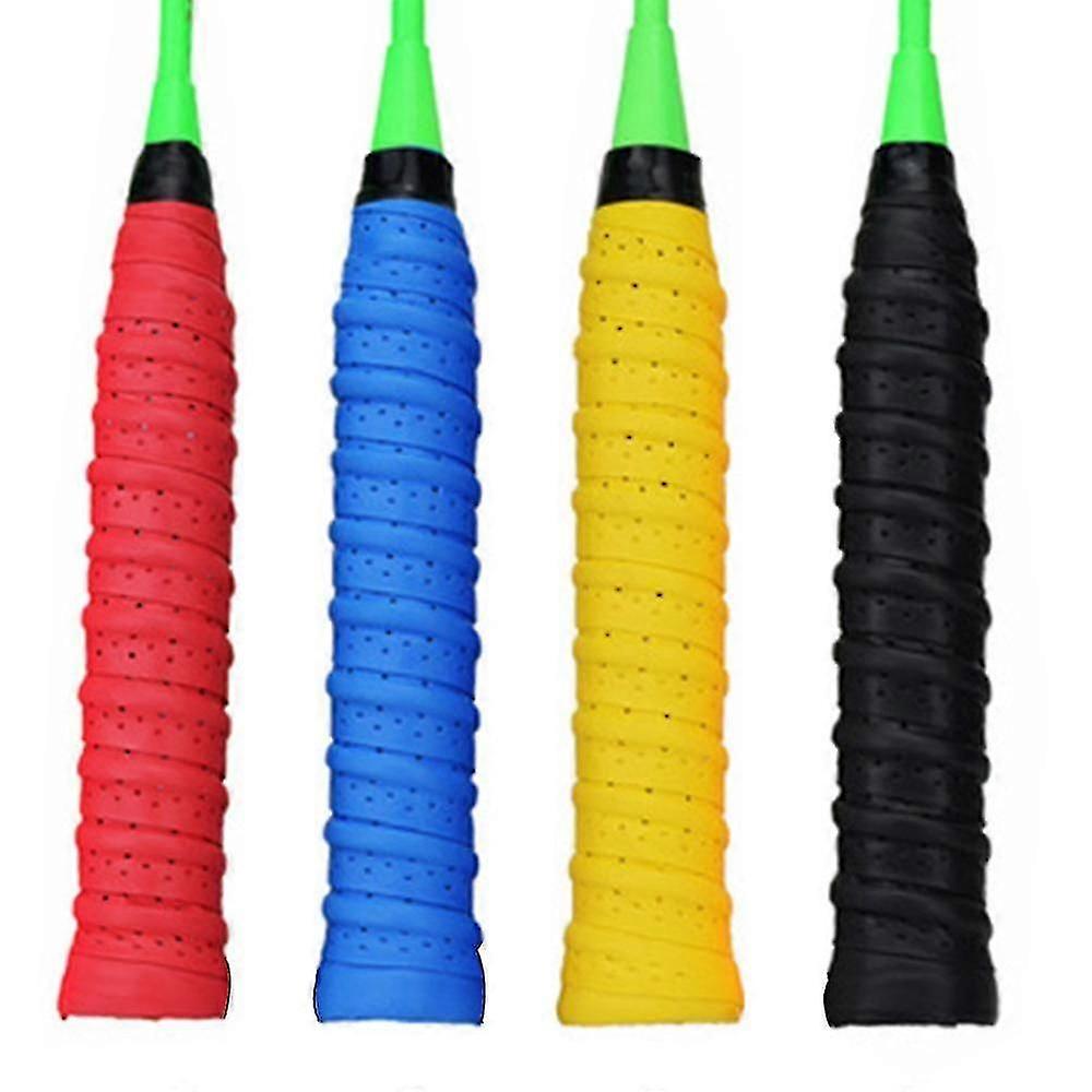 4 Pack Squash Grip, Tennis Racket Grip Tape With Anti Slip Perforated