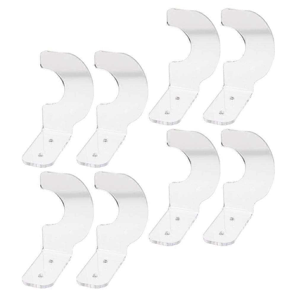 Transparent Baseball Bat Display Stand For Home Decoration And Collectors 8.20X6.20X5.00CM Made Of Stable Material 4 Pairs