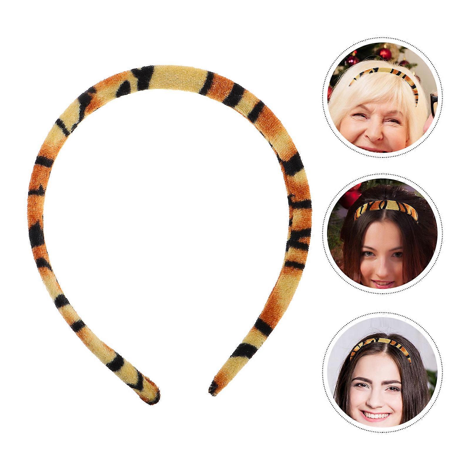 Boho Style Headbands for DIY Holiday 50Pcs Zoo Animal Pattern Headband Light Brown