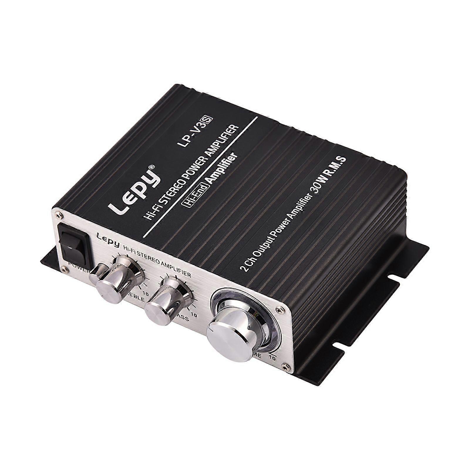 Mini 2 Channel HiFi Stereo Auto Car Audio Power Amplifier Digital Amp Black