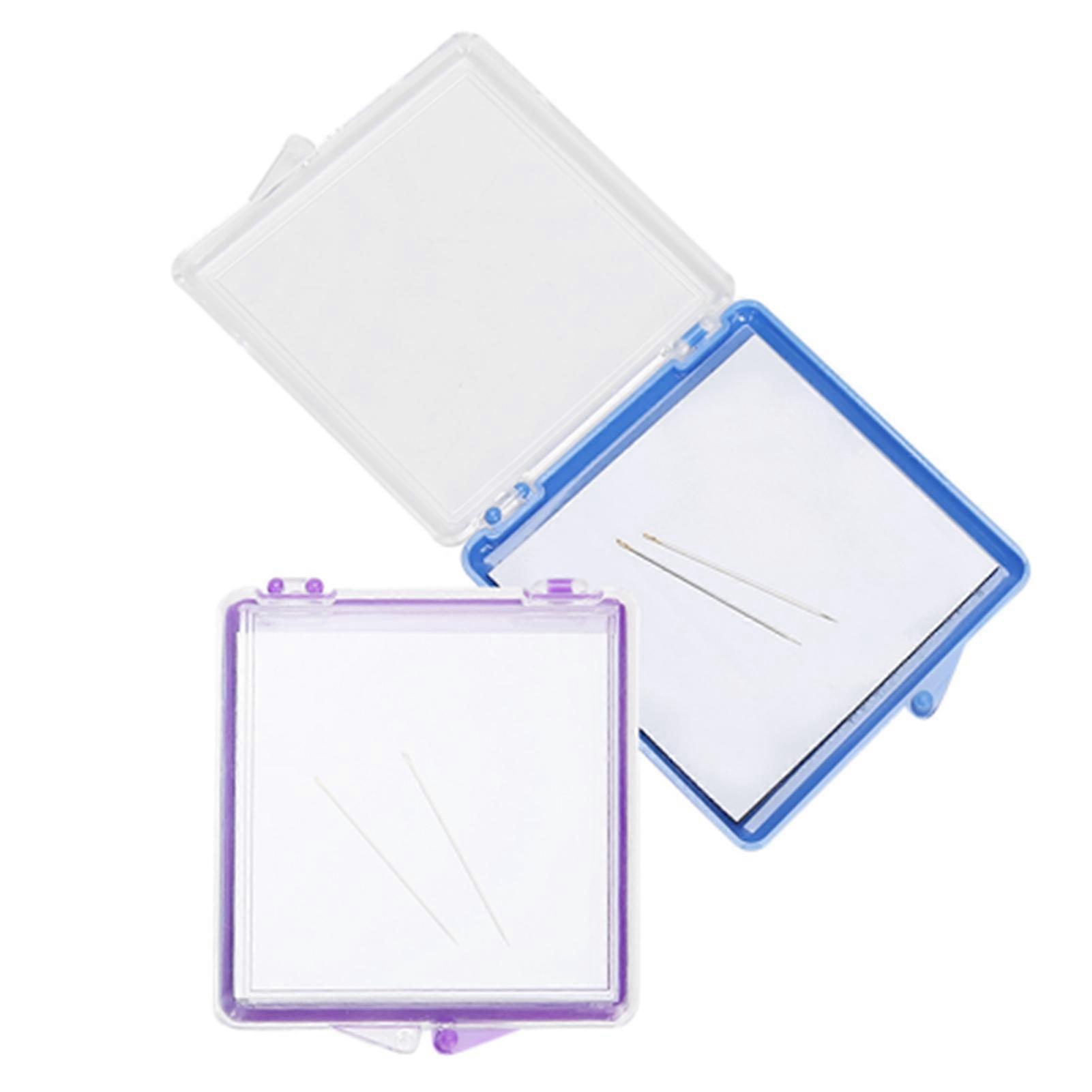 Lot de 2 étuis de rangement magnétiques pour épingles à coudre, outils auxiliaires multifonctions en plastique