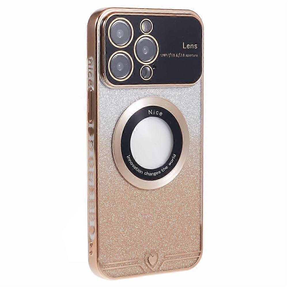 Compatible For iPhone 14 Pro TPU Case Compatible with MagSafe Electroplating Slim Phone Cover