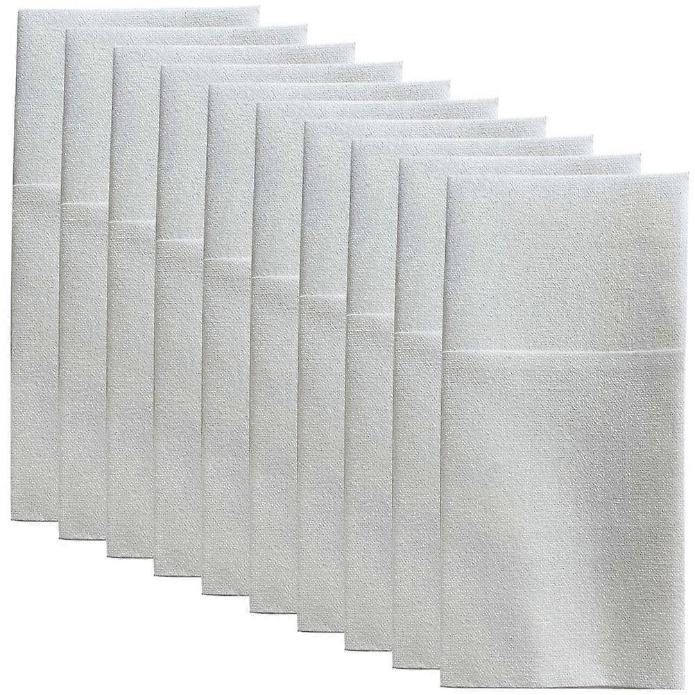 Disposable Wrapping Napkins Cutter for Wrapping 100Pcs White Party Napkins